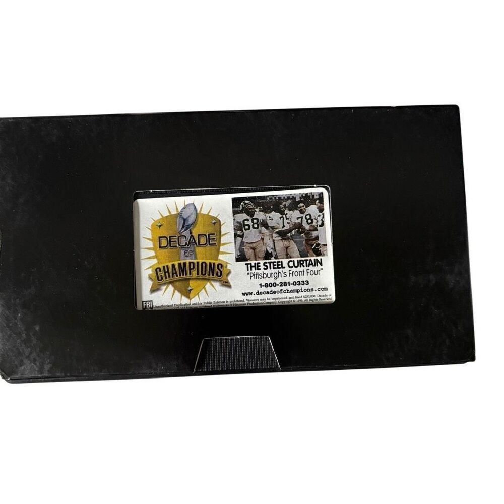 Pittsburgh Steelers Decade Of Champions The Steel Curtain VHS Cassette